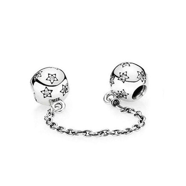 Star Pandora Safety Chain Fits Pandora Bracelet