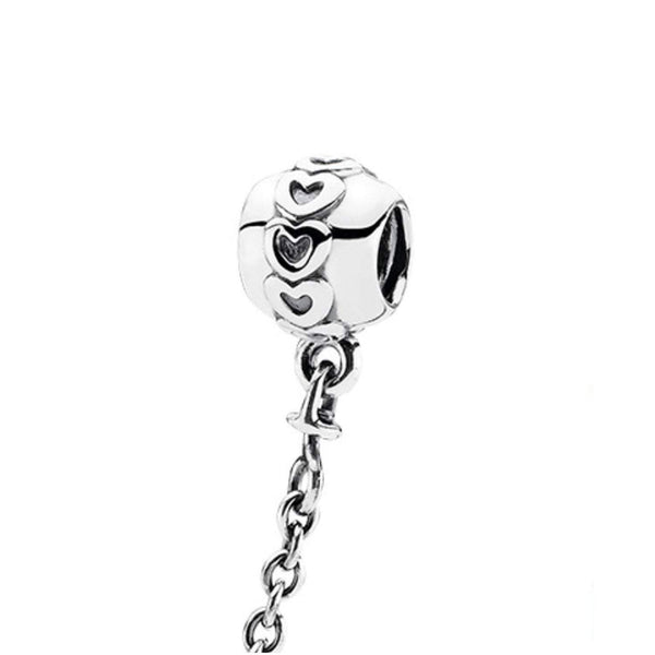 Heart Pandora Safety Chain Fits Pandora Bracelet