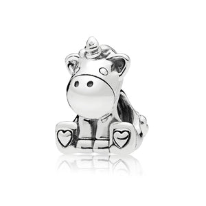 Unicorn Charm 925 Sterling Sliver Charm Fits Pandora Charm European Bracelet