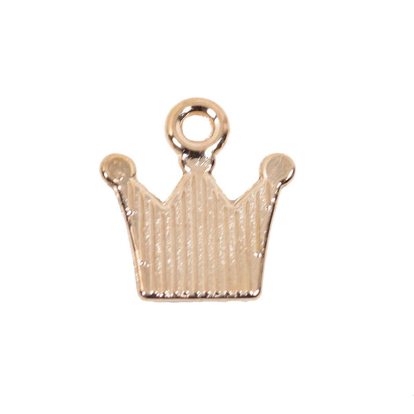 10 Pcs Tiny Crown Enamel Charm Craft Supplies