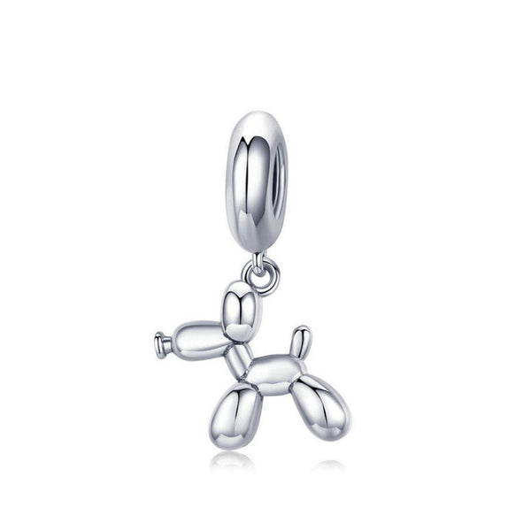 925 Sterling Silver Balloon Dog Charm Fits Pandora Bracelet