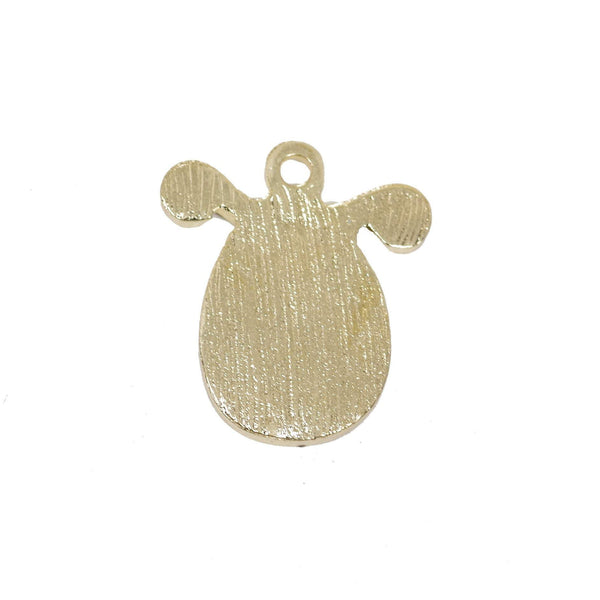 6 Pcs Sleepy Dog Enamel Charm Craft Supplies