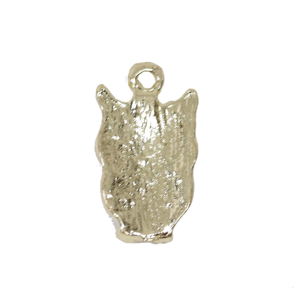 4 Pcs Owl Enamel Charm Craft Supplies Gold Plated Pendant