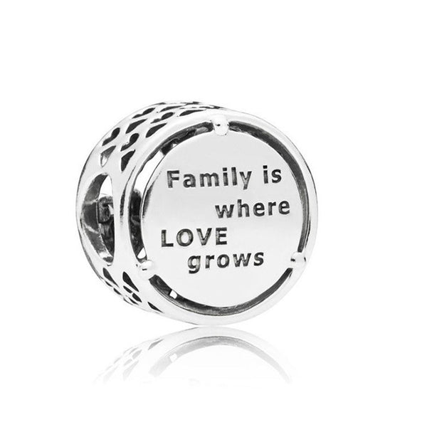 Family Tree Pandora Charm 925 Sterling Sliver Spacer Bead Fits Pandora Bracelet