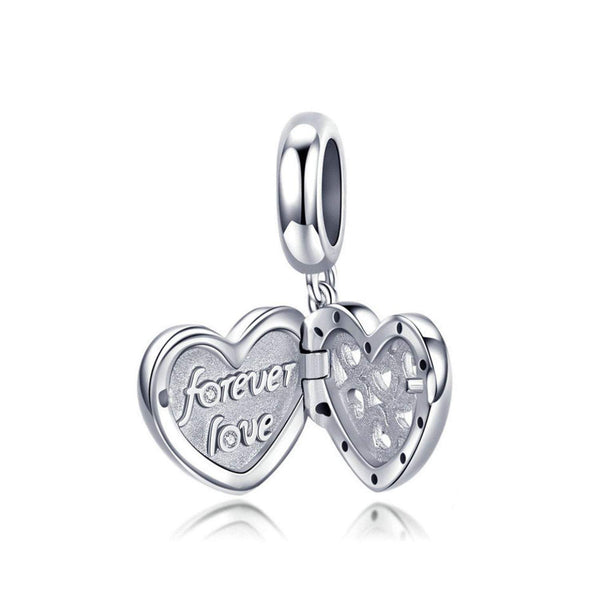 925 Sterling Silver Forever Love Charm Bead for Bracelet Pendant