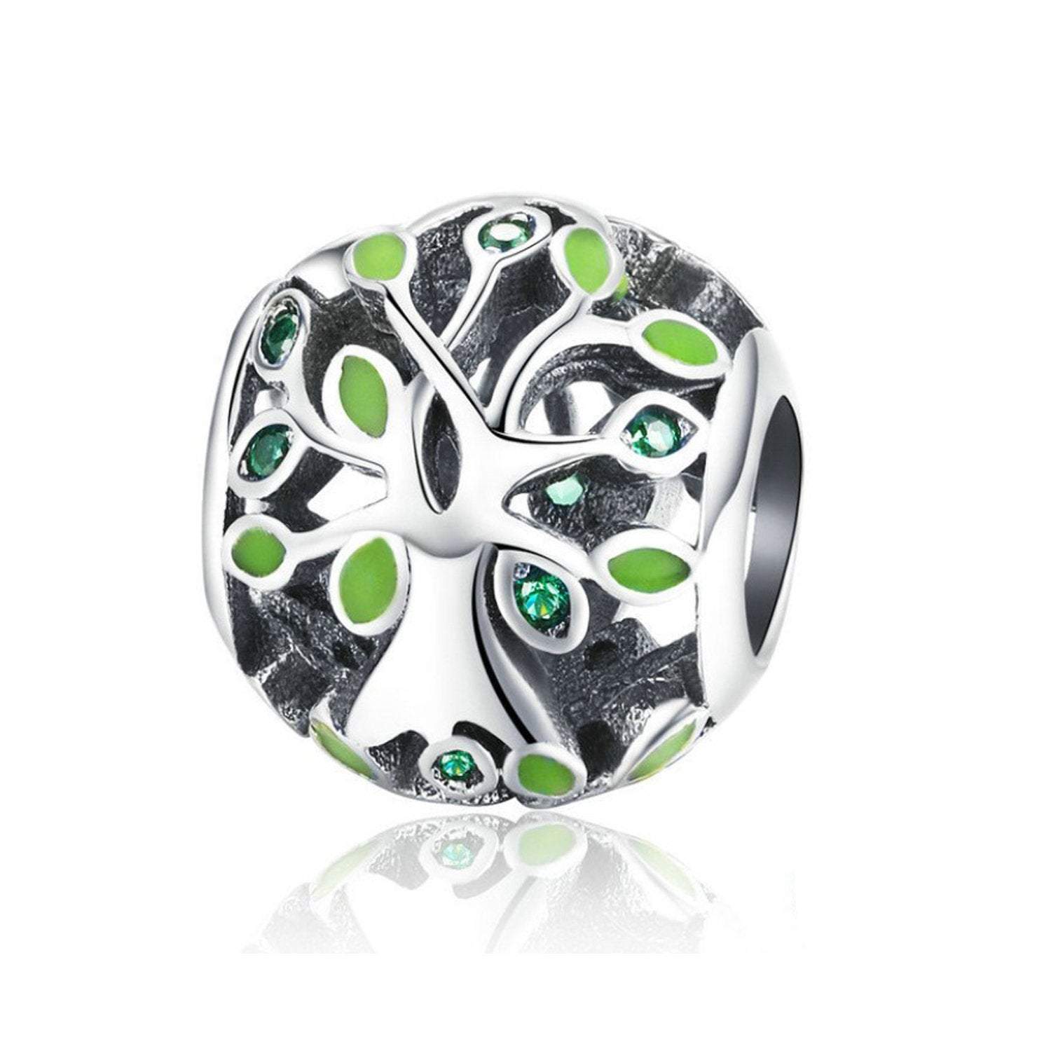 Authentic 925 Sterling Silver Family Tree Bead Fits Pandora Charm Bracelet Pendant