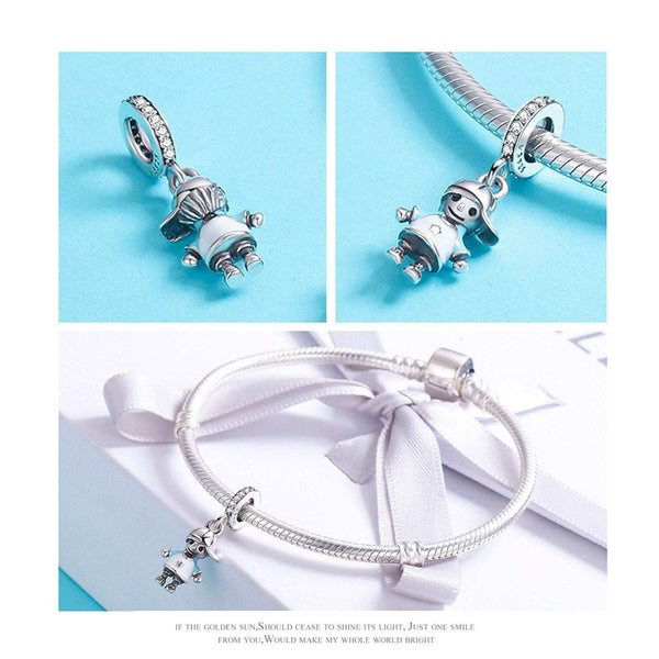925 Sterling Silver Boy and Girl Charm Bead Fits Pandora Charm Bracelet Pendant