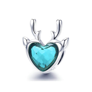 925 Sterling Silver Deer Charm Bead for Bracelet Pendant