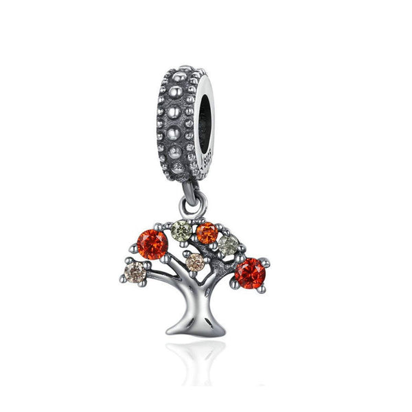 925 Sterling Silver Tree of Life Charm Bead for Bracelet Pendant