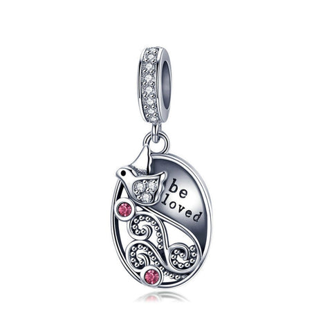 925 Sterling Silver Be Loved Charm Bead for Bracelet Pendant