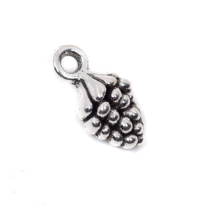 10 Cone Charms Antique Silver Tone Pendant