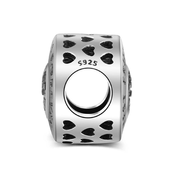 925 Sterling Silver Best Friend Forever Charm Bead for Bracelet Pendant