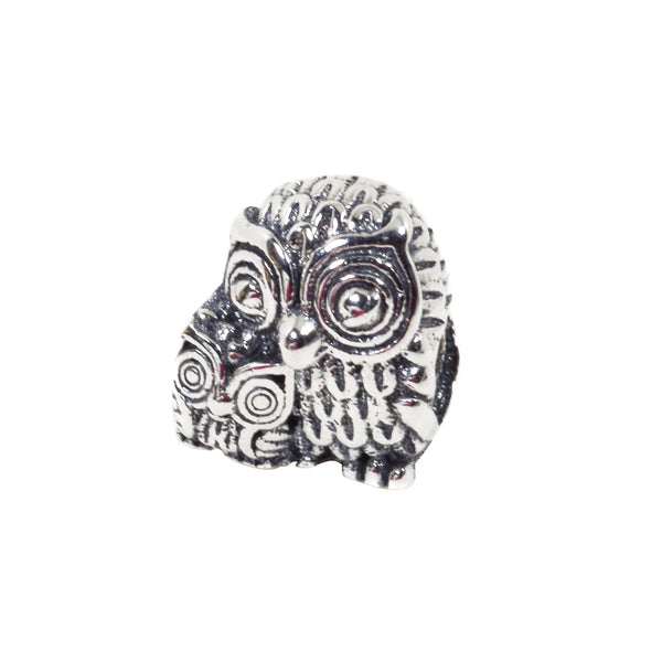 925 Sterling Silver Owl Charm Bead Fits Pandora Charm Bracelet Pendant