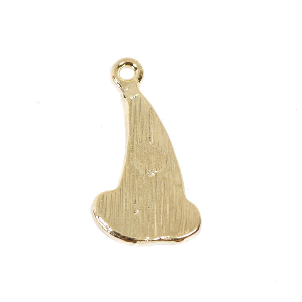 5 Pcs Blue Magic Hat Enamel Charm Gold Plated Pendant