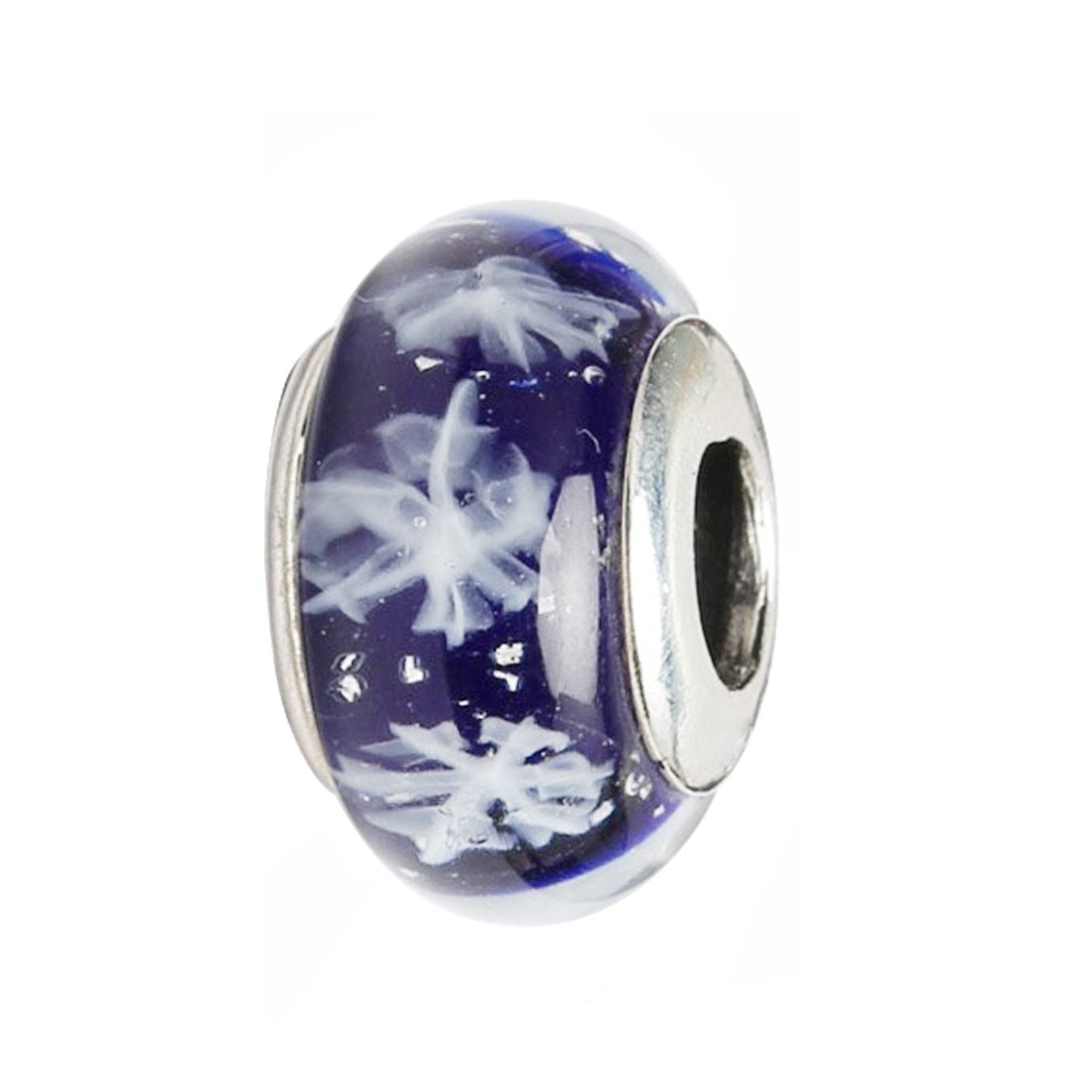 Snowflake Pandora Charm 925 Sterling Sliver Spacer Bead Fits Pandora Bracelet