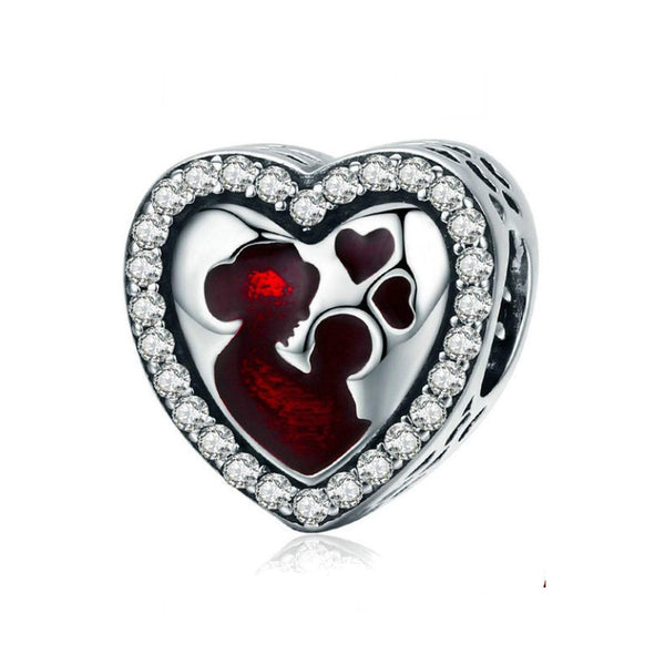 925 Sterling Silver Mother Love Charm Bead Fits Pandora Charm Bracelet Pendant