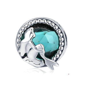 925 Sterling Silver Mermaid Charm Bead Fits Pandora Charm Bracelet Pendant