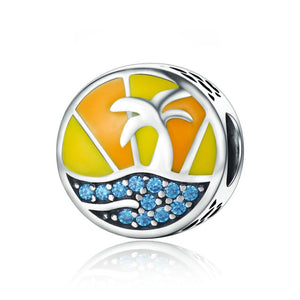 925 Sterling Silver Summer Charm Bead Fits Pandora Charm Bracelet Pendant