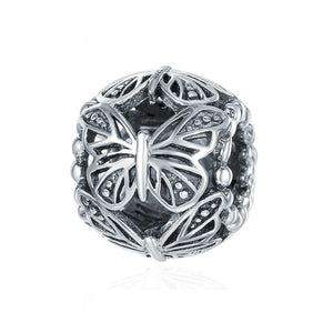 925 Sterling Silver Butterfly Charm Bead Fits Pandora Charm Bracelet Pendant