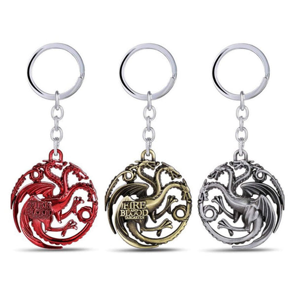 Game of Thrones Dragon Key Chain  House Targaryen Key Chain