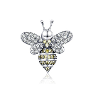 925 Sterling Silver Bee Charm Bead Fits Pandora Charm Bracelet Pendant