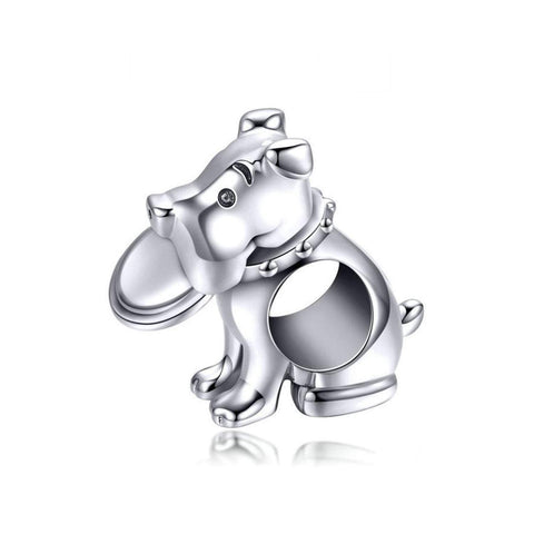 925 Sterling Silver Dog Bead Fits Pandora Charm Bracelet Pendant