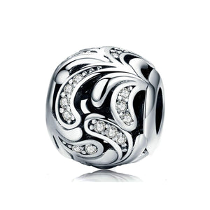 925 Sterling Silver Elegant Bead Charm Fits Pandora Charm Bracelet Pendant