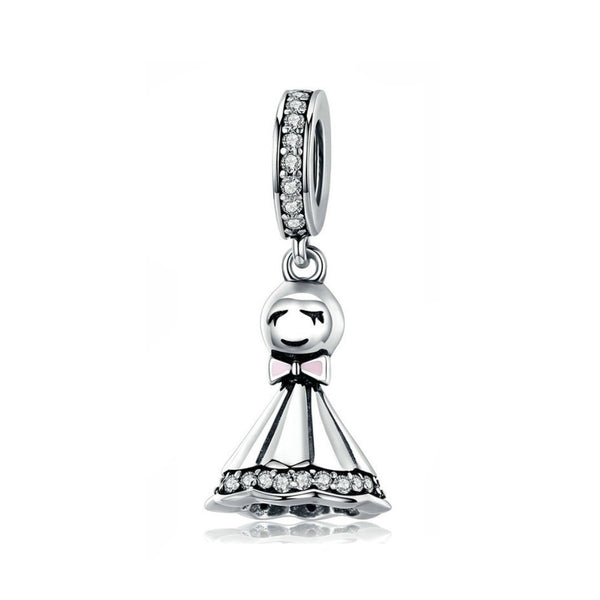 925 Sterling Silver Sunny Doll Bead Charm Fits Pandora Charm Bracelet Pendant