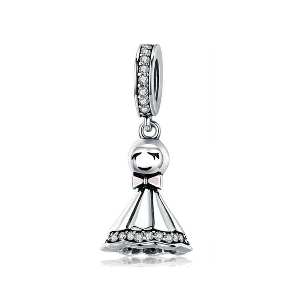 925 Sterling Silver Sunny Doll Bead Charm Fits Pandora Charm Bracelet Pendant