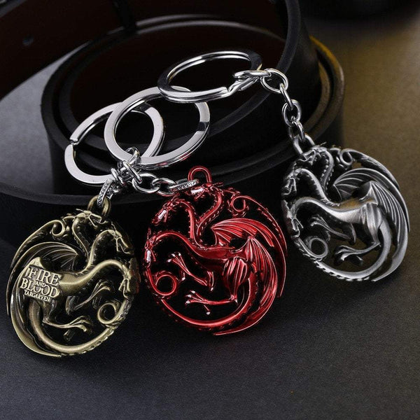 Game of Thrones Dragon Key Chain  House Targaryen Key Chain