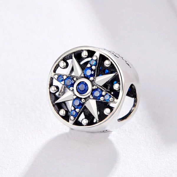 925 Sterling Silver Blue Boat Charm Bead Fits Pandora Charm Bracelet Pendant