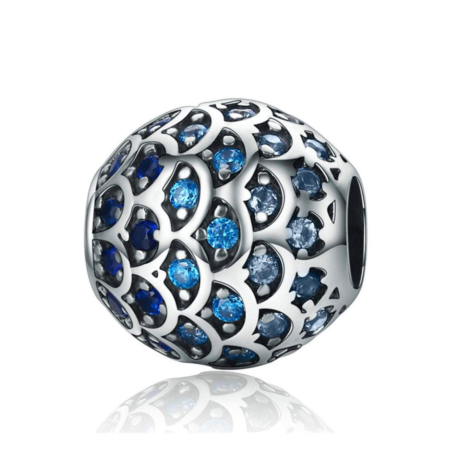 925 Sterling Silver Daughter of the Sea Charm Bead Fits Pandora Charm Bracelet Pendant