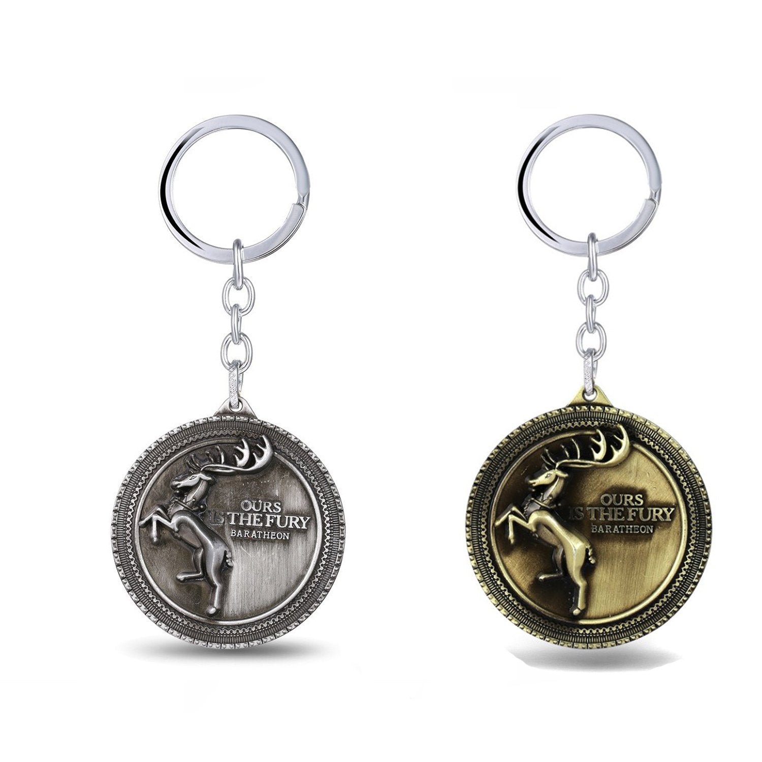 Game of Thrones Deer Key Chain House Baratheon of Storm's End Key Chain