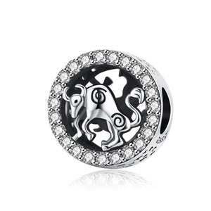 925 Sterling Silver Animal Cow Charm Bead Fits Pandora Charm Bracelet Pendant