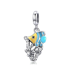 925 Sterling Silver Sea Life Bead Charm Fits Pandora Charm Bracelet Pendant