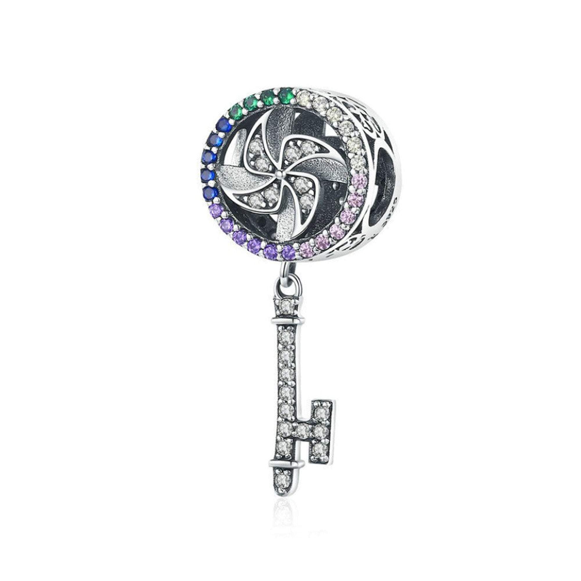 925 Sterling Silver Windmill Bead Charm Fits Pandora Charm Bracelet Pendant